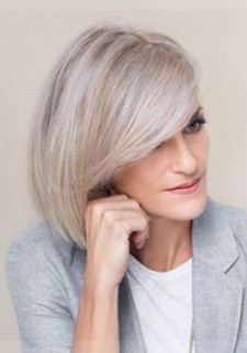 natural grey hair that's been coloured beautifully