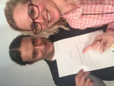 Me and Edward with my certificate 